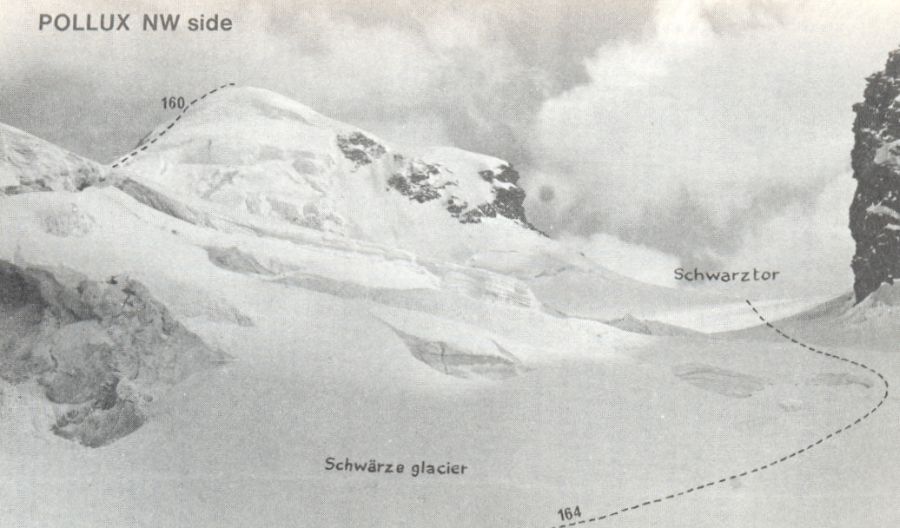 Ascent Routes for Pollux ( 4092m )