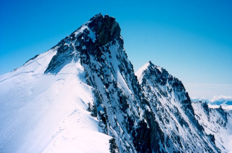 Nadelhorn ( 4327m ) in the Swiss Alps