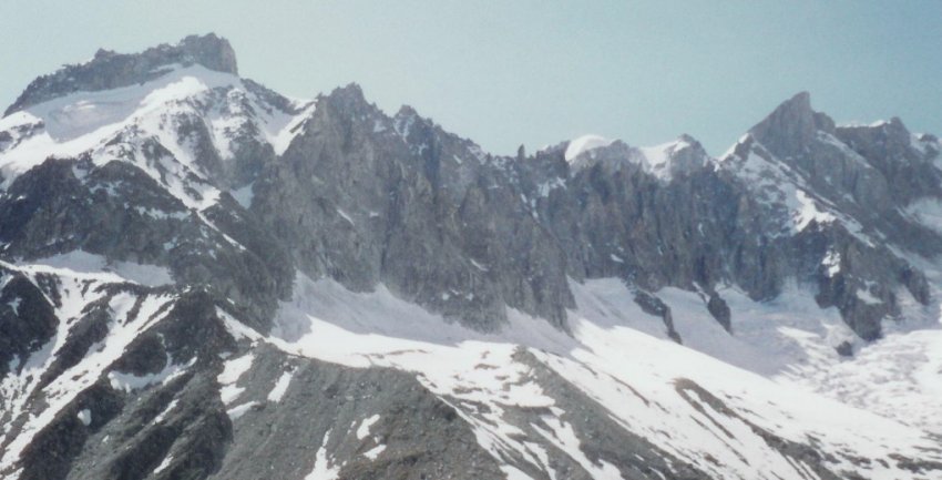 Rochefort Ridge in the Mont Blanc Massif 