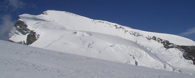 Strahlhorn ( 4190 metres ) in the Zermatt Region of the Swiss Alps
