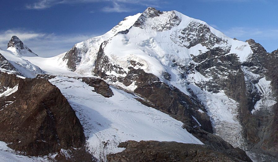 Bernina Range from Diavolezza in the Italian Alps
