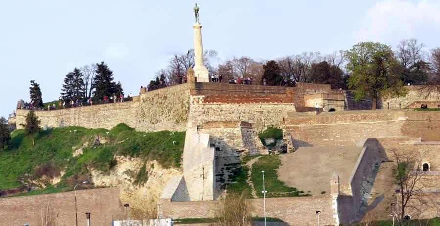 The Victor Monument ( Pobednik ) in Kalemegdan Fortress in Belgrade