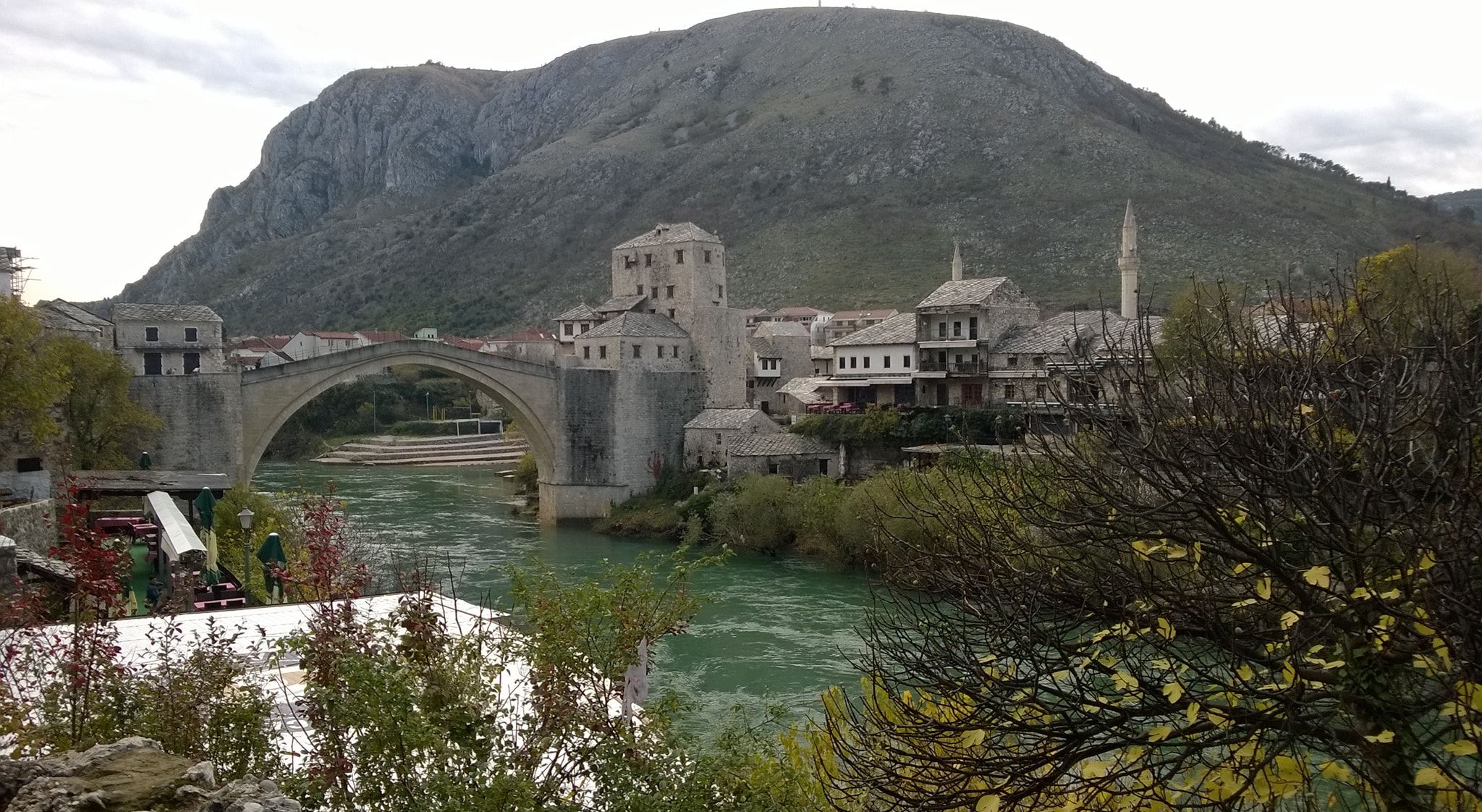 The Old Bridge ( Stari Most ) in Mostar in Bosnia