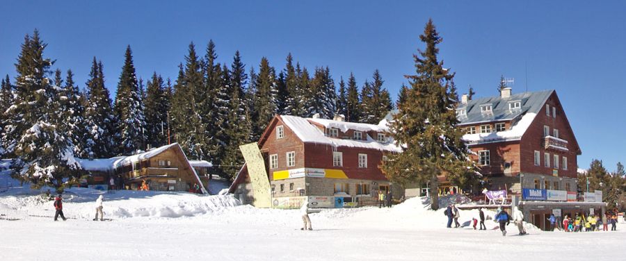 Aleko Ski centre in the Vitosha Mountains in Bulgaria