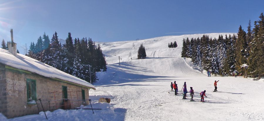 Aleko Ski centre in the Vitosha Mountains in Bulgaria