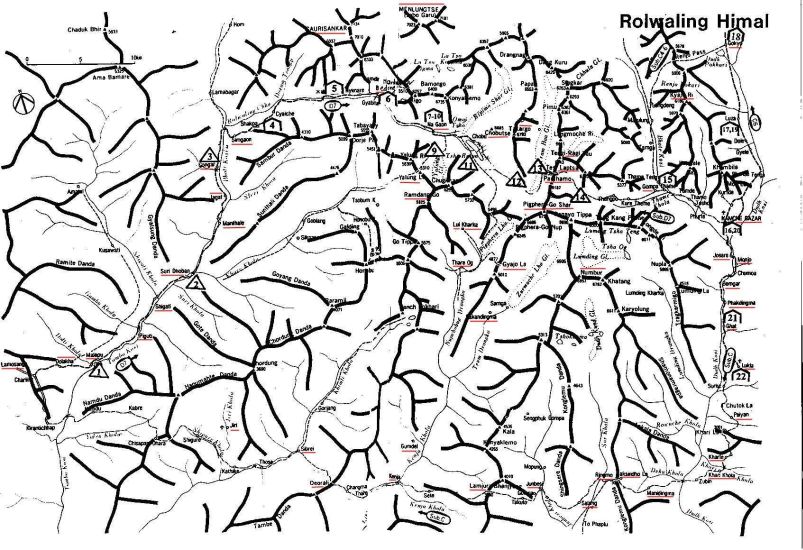Rolwaling Valley Map