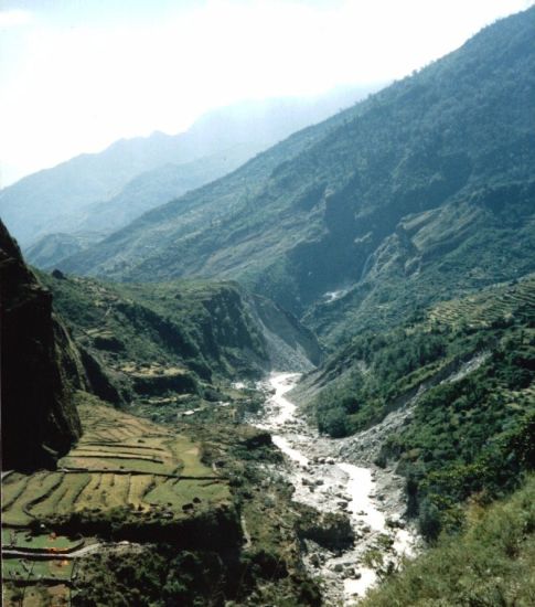 Kali Gandaki Valley on descent to Tatopani