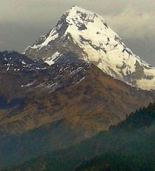 Annapurna South Peak from Poon Hill at Gorapani