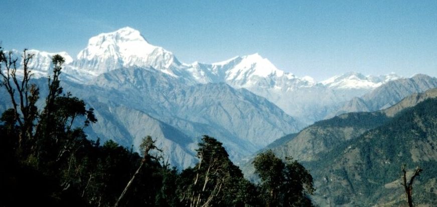 Dhaulagiri and Tukuche Peak from Ghorepani