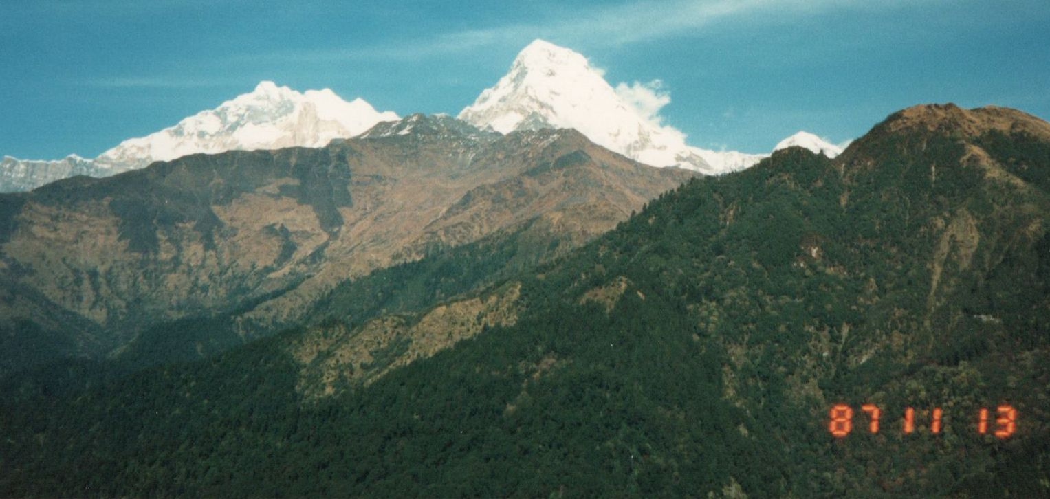 Annapurna South Peak from Kali Gandaki River Valley