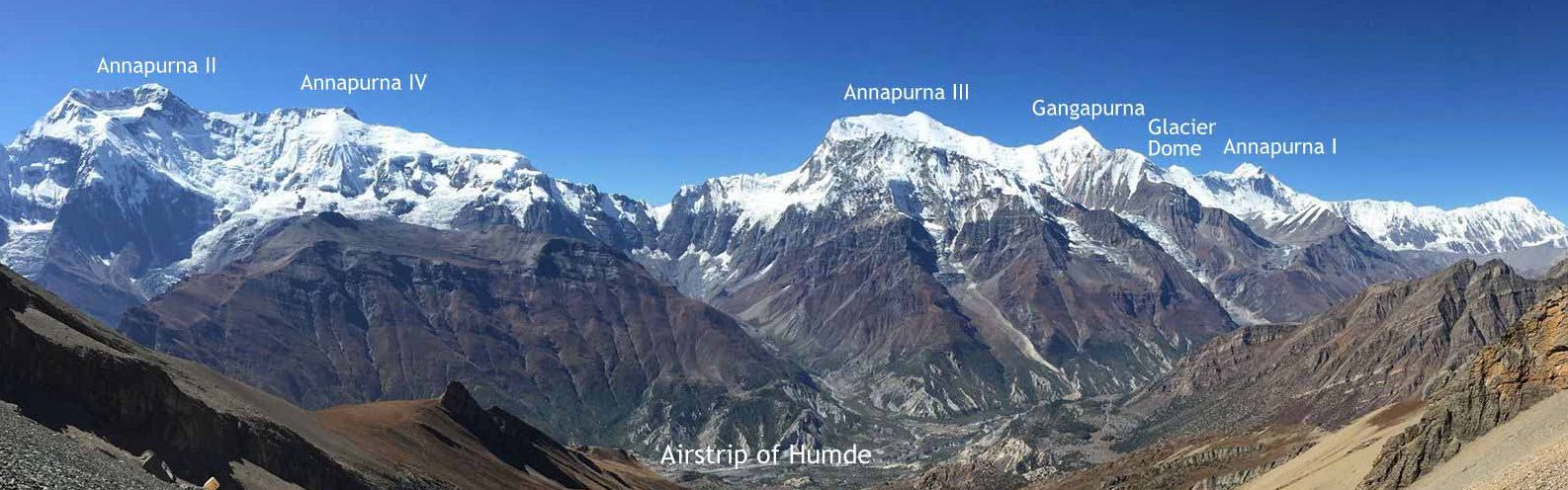 Annapurnas above Manang Valley