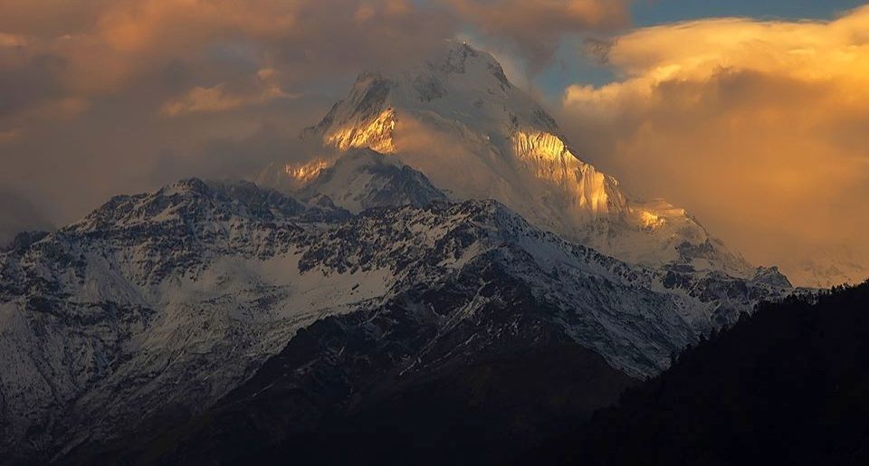 Annapurna South Peak from Tatopani