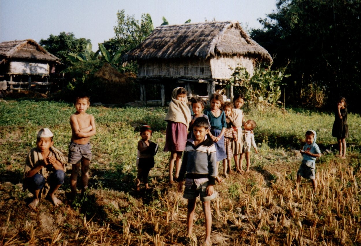 Nepalese Children at Farm in the Terai