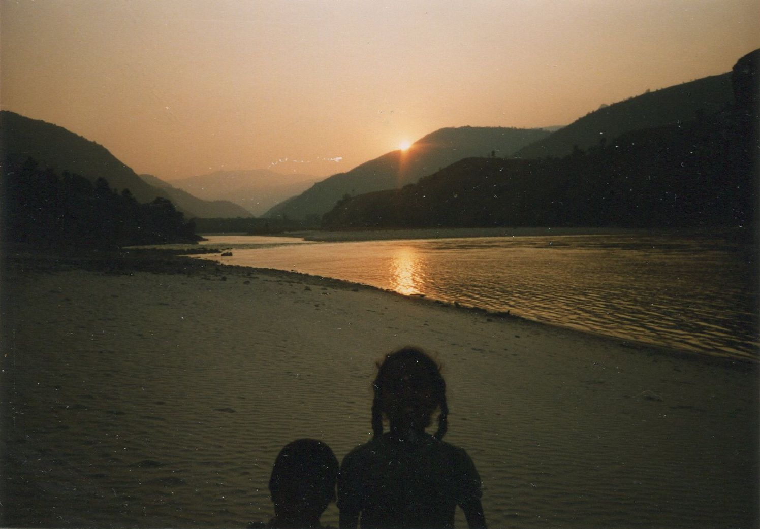 Sunset on Arun River