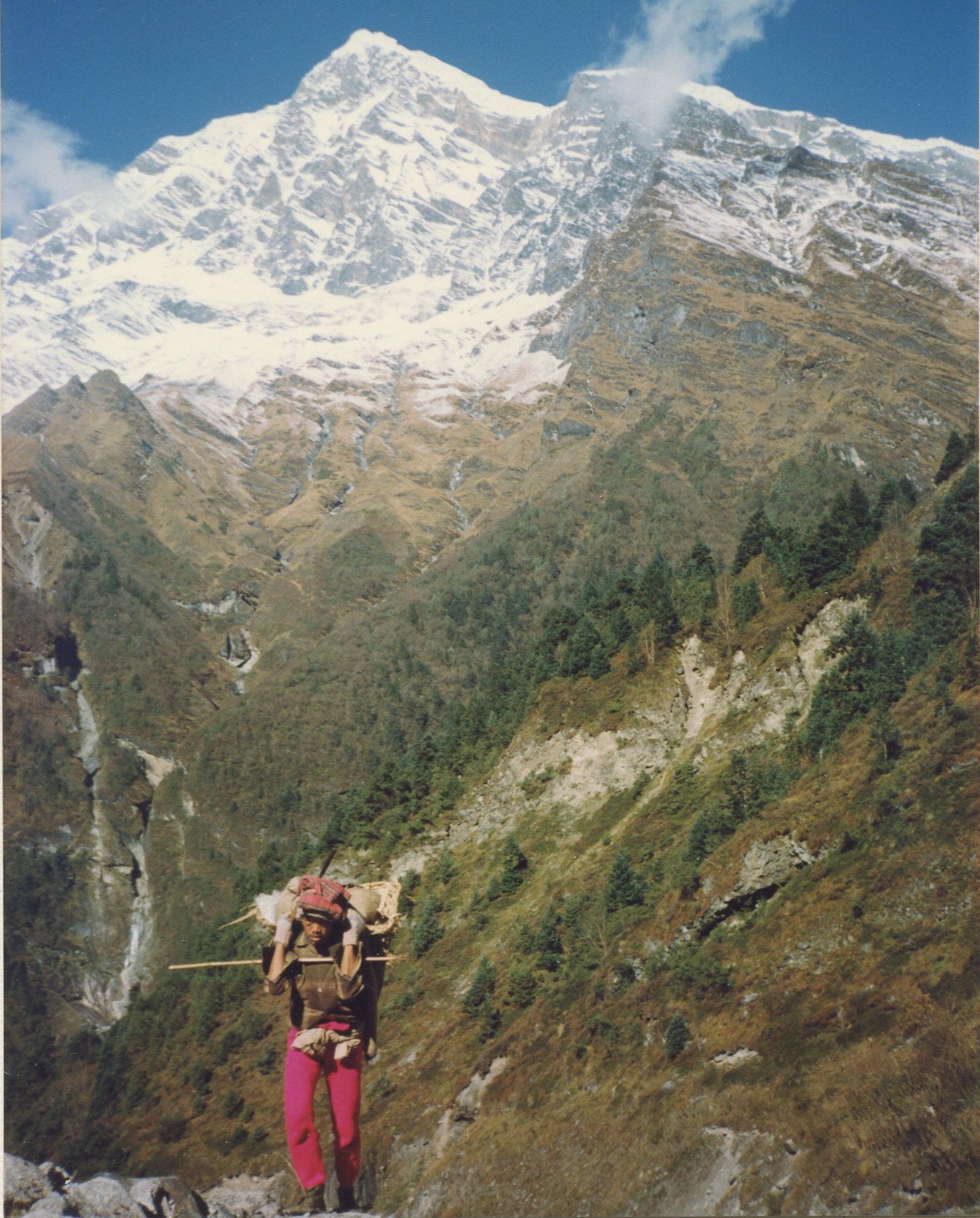 Tsaurabong Peak above Myagdi Khola Valley