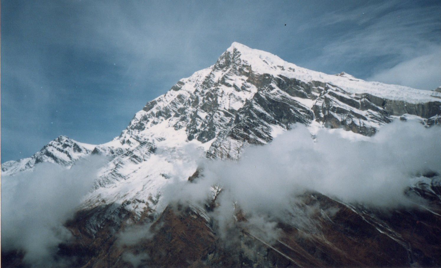 Manapathi Peak ( 6380m )  from above Italian Base Camp