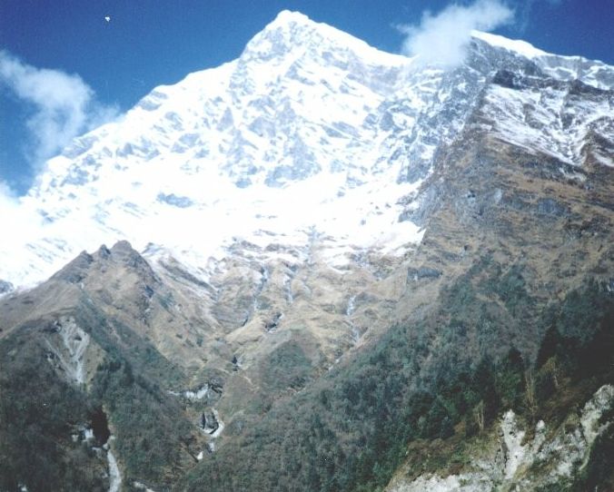 Tsaurabong Peak above Myagdi Khola Valley