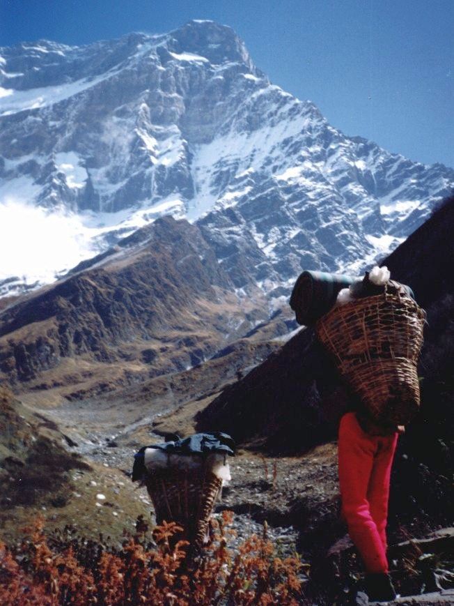 Mt.Dhaulagiri I from Myagda Khola Valley