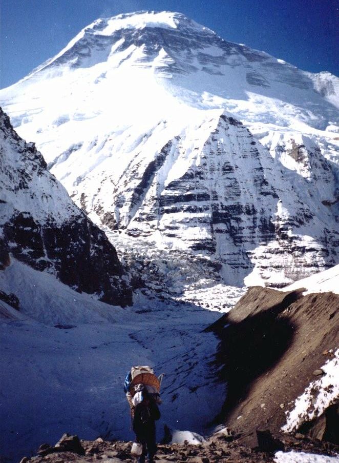 Dhaulagiri I on ascent from Base Camp to French Col