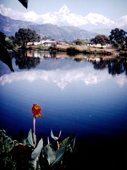 Mt.Macchapucchre from Phewa Tal, Pokhara