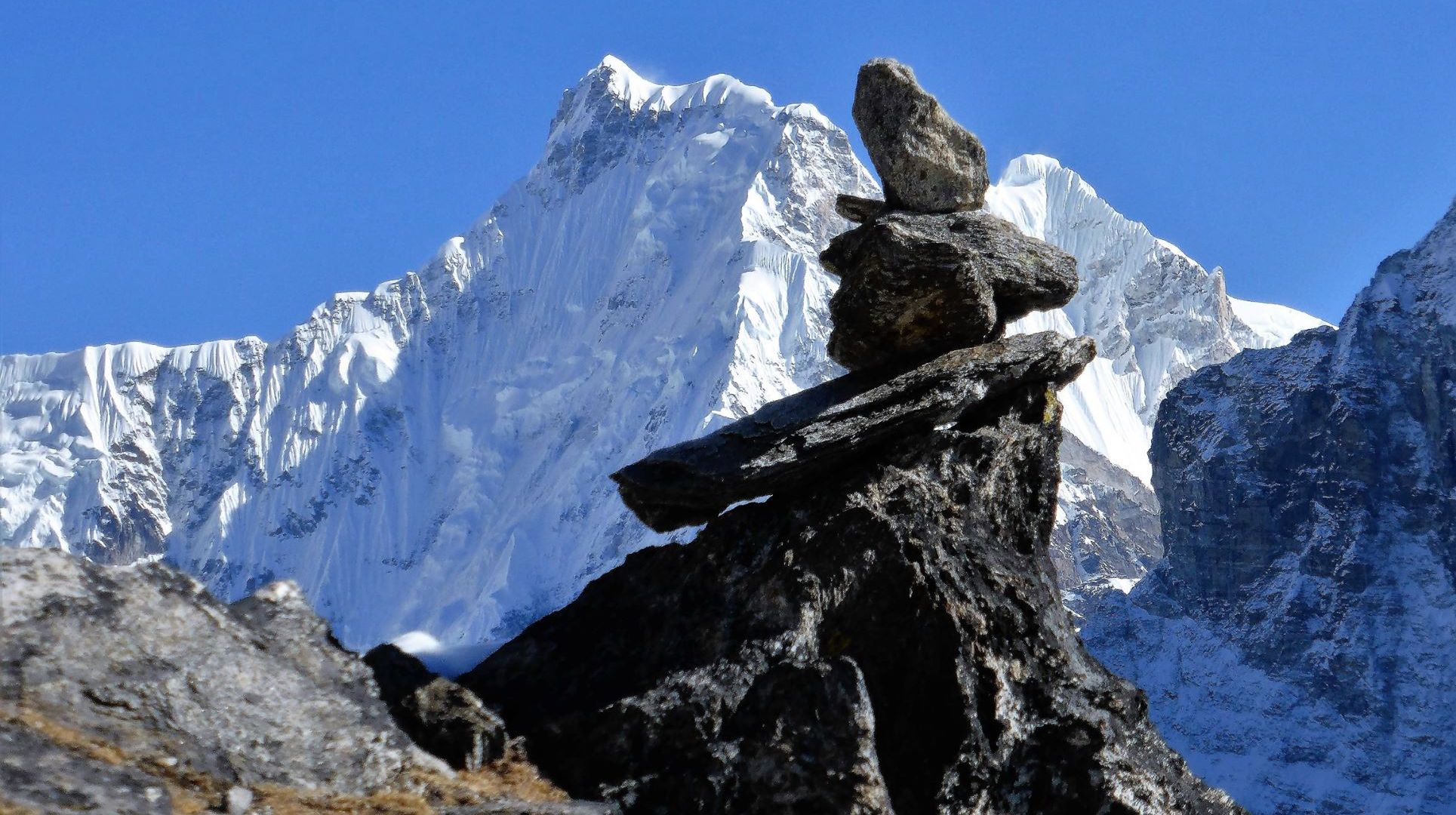 Mt.Chumbu in Everest Region of the Nepal Himalaya