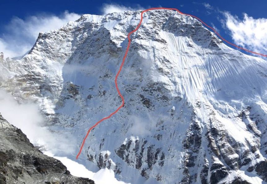 Chamlang ascent route