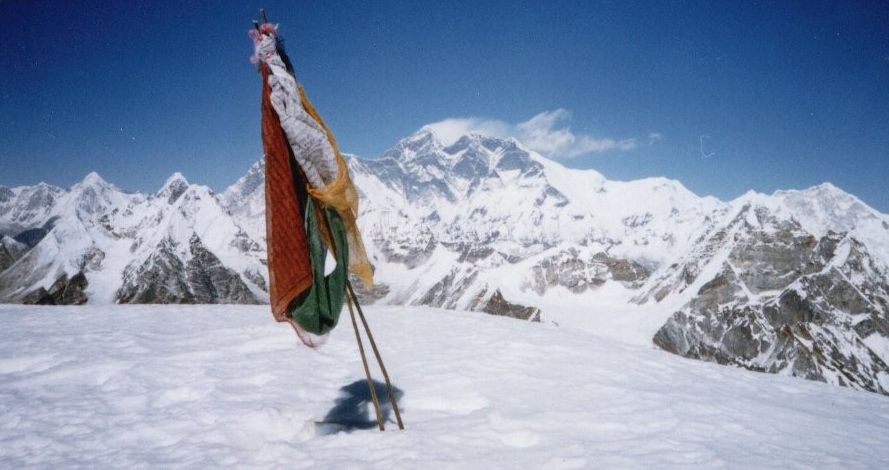 Everest from summit of Mera Peak