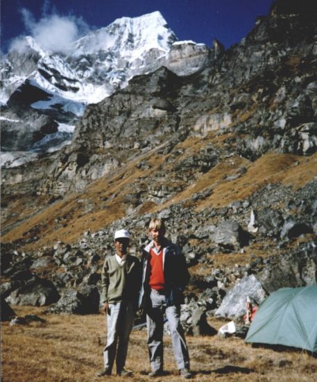 Camp in Hongu Valley beneath Peak 41