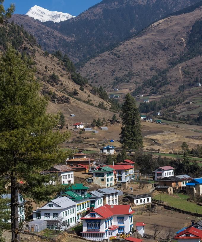 Mount Numbur above Junbesi Village on the trade route from Jiri to Namche Bazaar