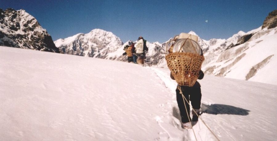 Langtang Himal on crossing Tilman's Pass
