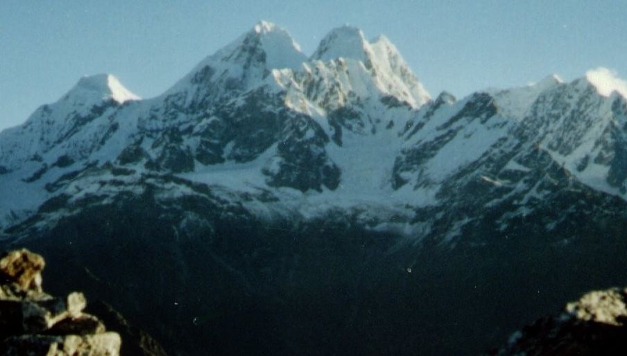 Dorje Lakpa in the Jugal Himal from above Panch Pokhari