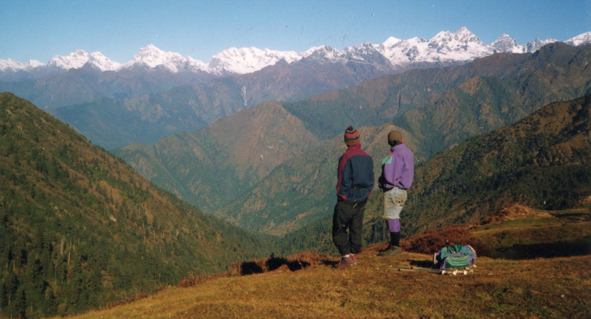 The Langtang Himal from campsite on ridge to Nosempati