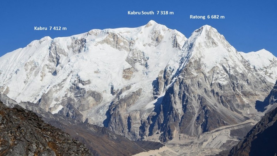 Mounts Kabru and Ratong from Ramze