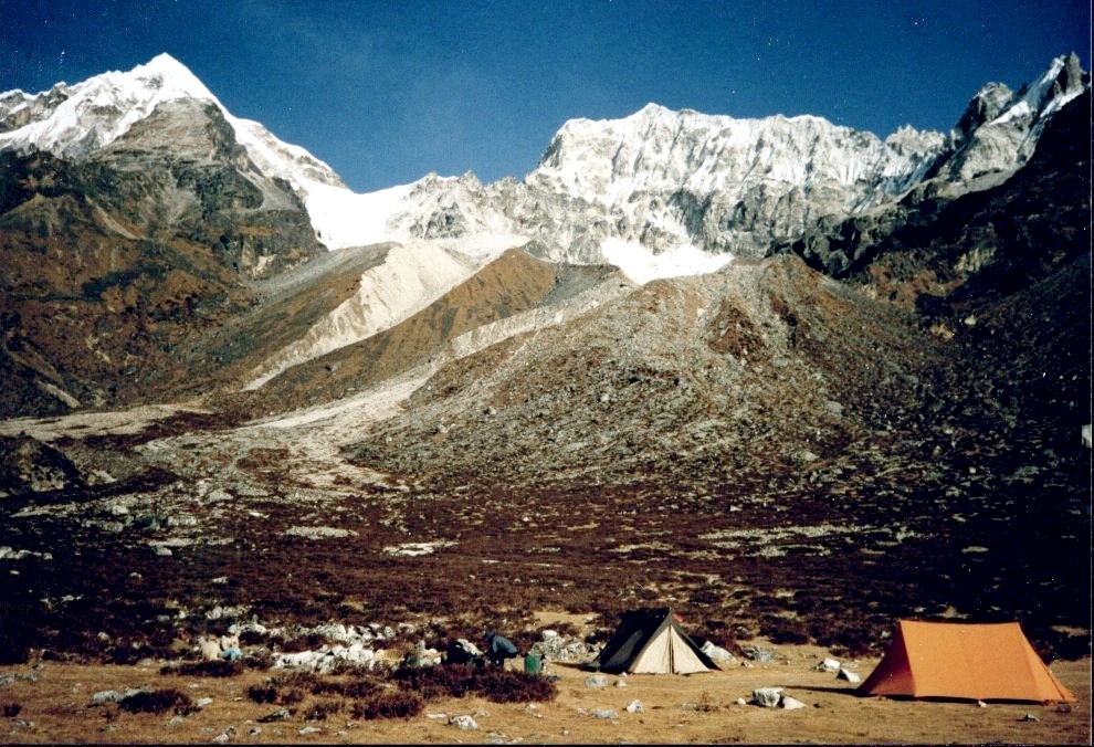 Camp at Ramze on the South Side of Mount Kangchenjunga