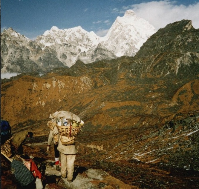Mount Jannu ( Khumbakharna ) from Sinian La on route from Yalung to the Ghunsa Valley