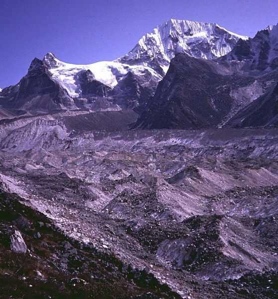 Mount Koktang ( 6147 metres ) and Yalung Glacier - Kangchenjunga south side