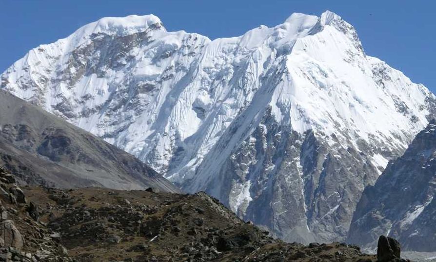 Tent Peak and Nepal Peak from Lhonak