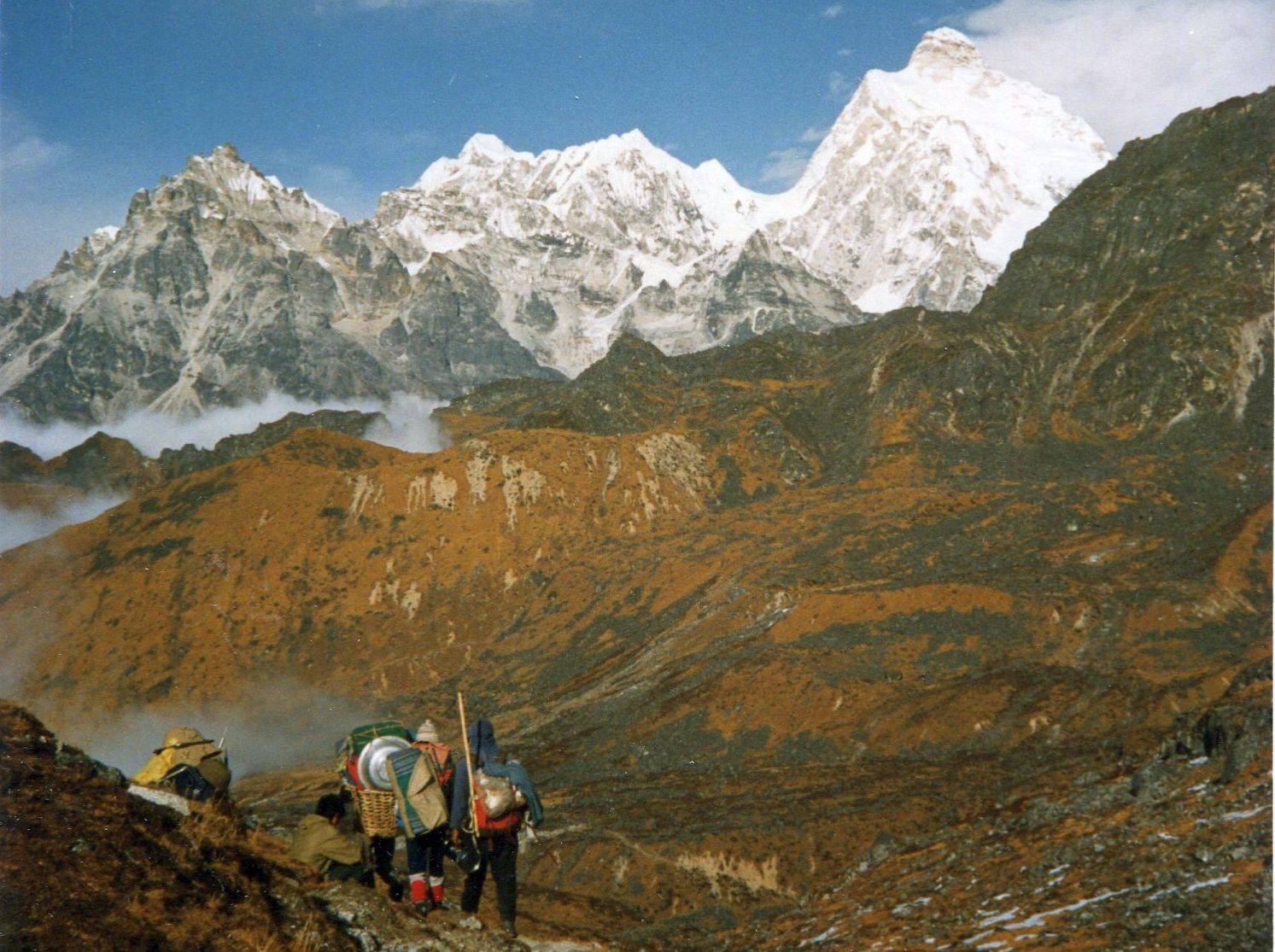 Mount Jannu ( Khumbakharna ) from Sinian La on route from Yalung to Ghunsa