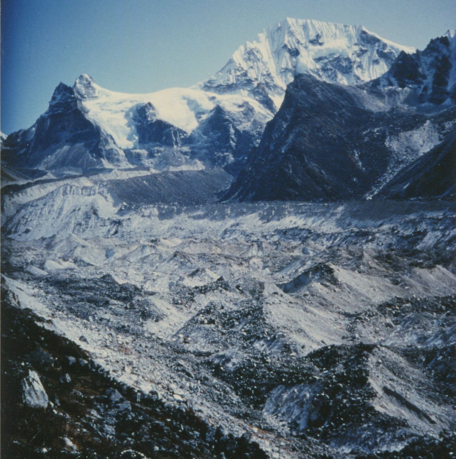 Yalung Glacier and Mount Koktang on the South Side of Mount Kangchenjunga