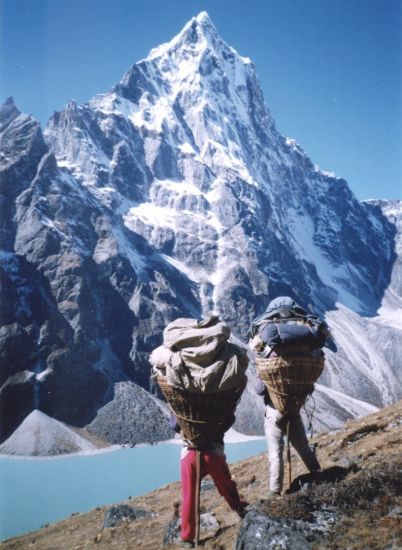 Mt.Cholatse on route to Dzongla and Chola La Pass