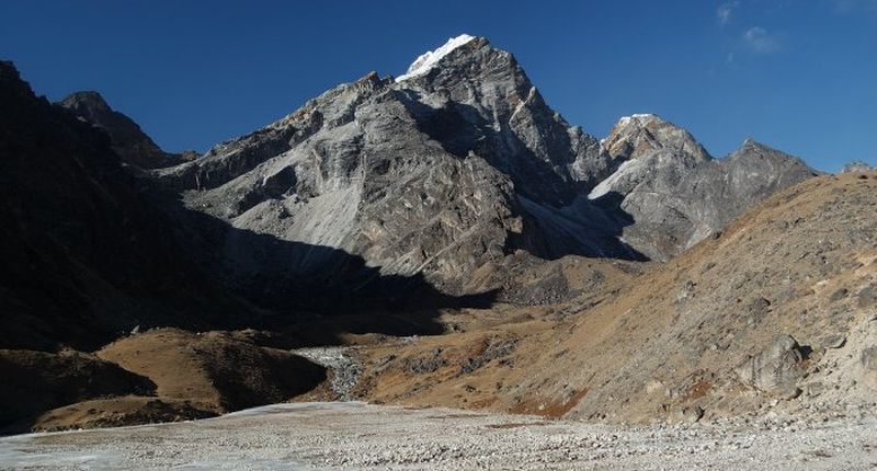Lobuje Peak above the Khumbu Glacier