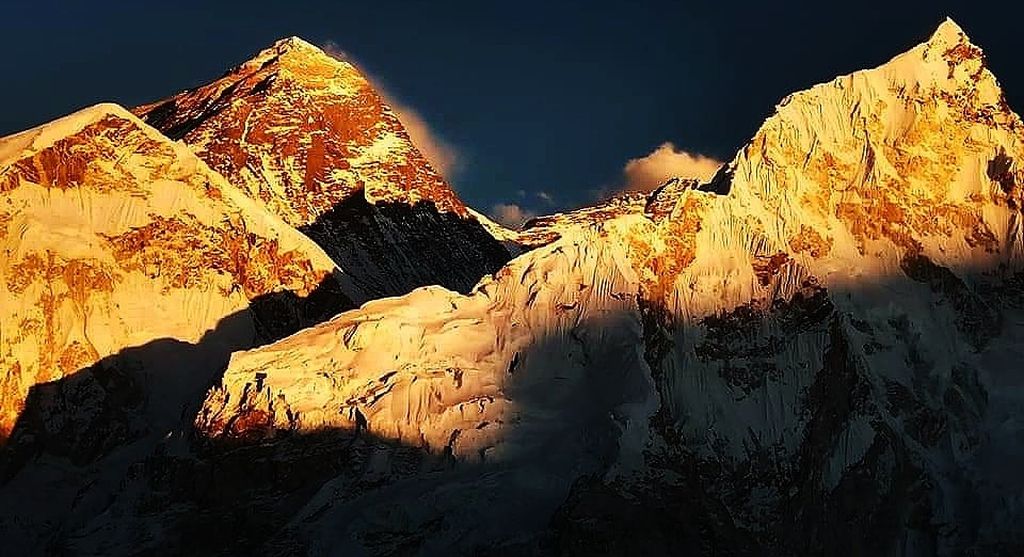 Everest and Nuptse sunset