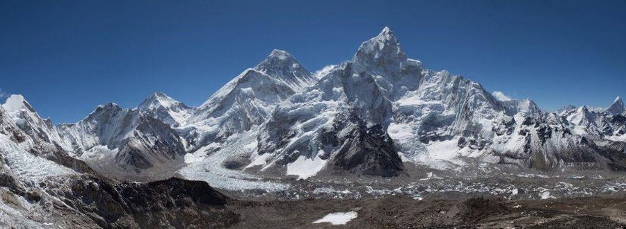 Everest and Nuptse from Kallar Pattar