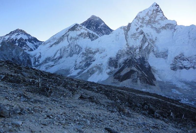 Everest and Nuptse from Kallar Pattar