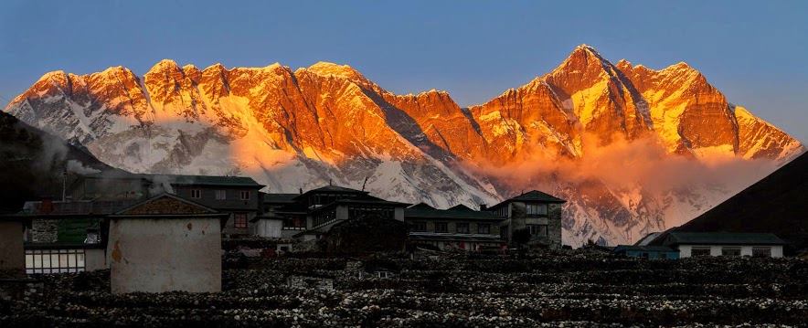 Sunset on the Nuptse-Lhotse Wall