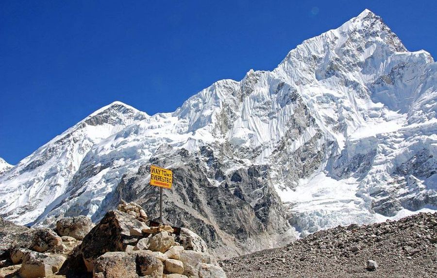Mount Nuptse on route to Everest Base Camp