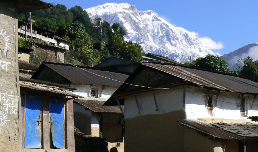 Lamjung Himal from Siklis