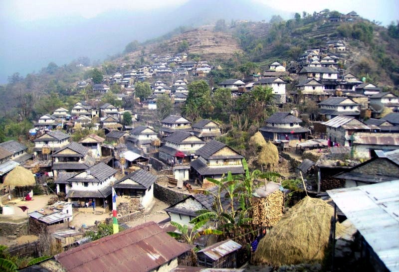 Hill Village in Lamjung Himal region