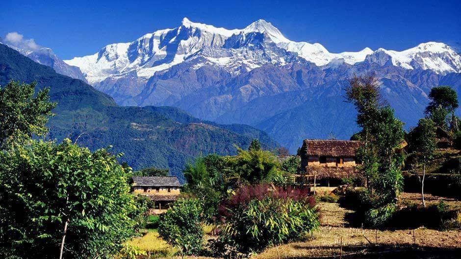 Annapurna Himal and the Lamjung Himal from Pokhara