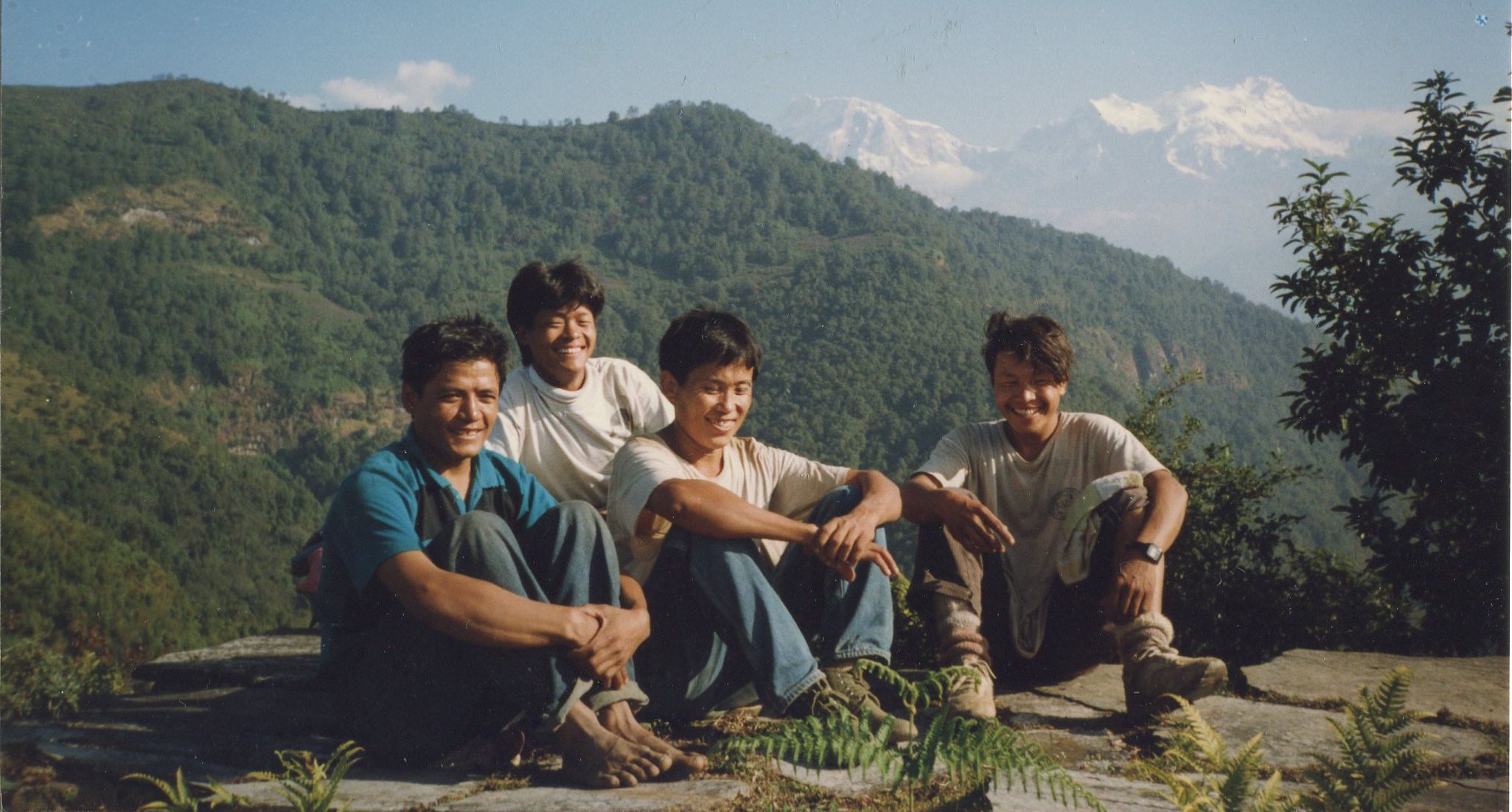 Trekking crew on route to Ganpokhara